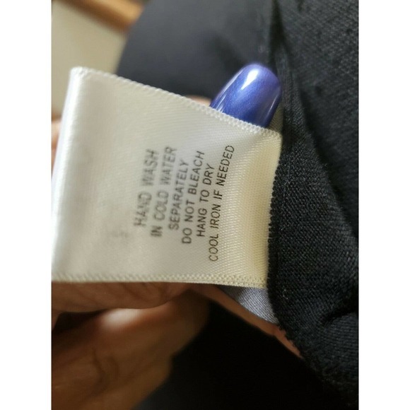 Dot's Maxi Dress Size M Black Tan Gray Chevron - Picture 10 of 11